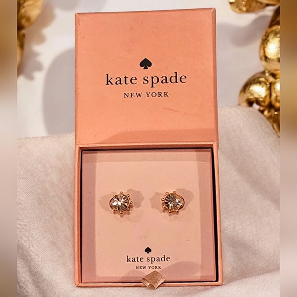 Kate Spade New York Flying Colors Clear Bezel Studs  NWT - Picture 3 of 4